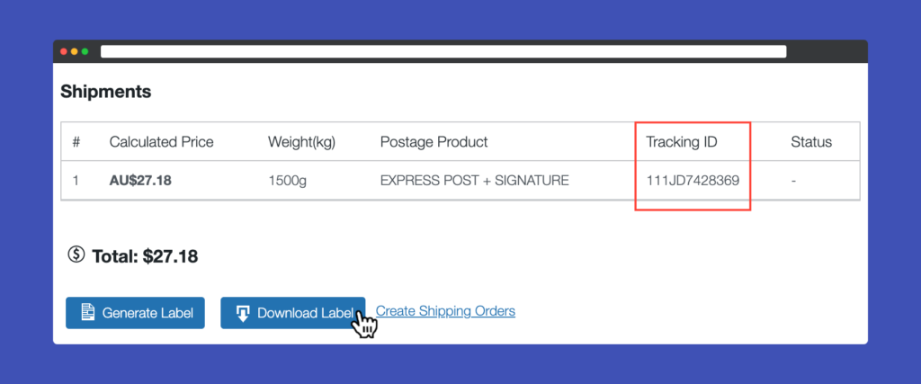 Australia Post tracking with WooCommerce
